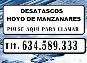 Desatascos Hoyo de Manzanares Urgentes
